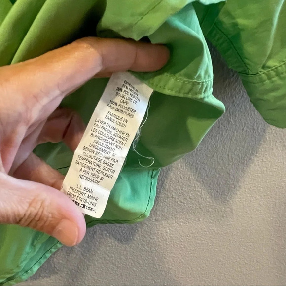 LL Bean Green Tropicwear‎ Performance Outdoor Fishing Hiking Shirt Size L - Picture 3 of 8